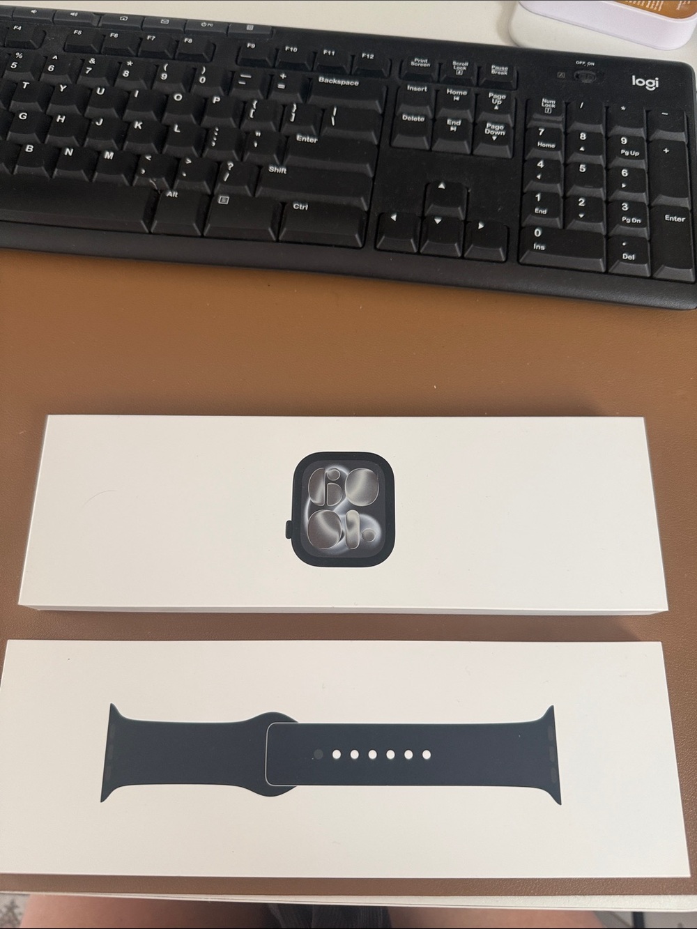 Apple Watch Series 11 46 mm Jet (Black)  SB M/L with Black Sport Band Brand New
